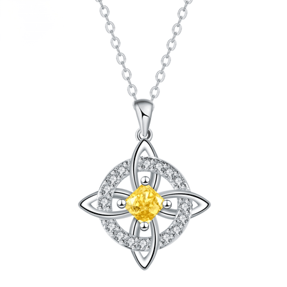 Mystical Birthstone Witches Knot Necklace –🔮💞Protect Your Loved Ones