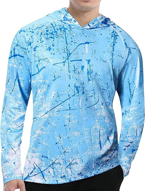 Men's UPF 50+ Outdoor Sun Hoodie | Quick-Dry Fishing & Hiking Shirt