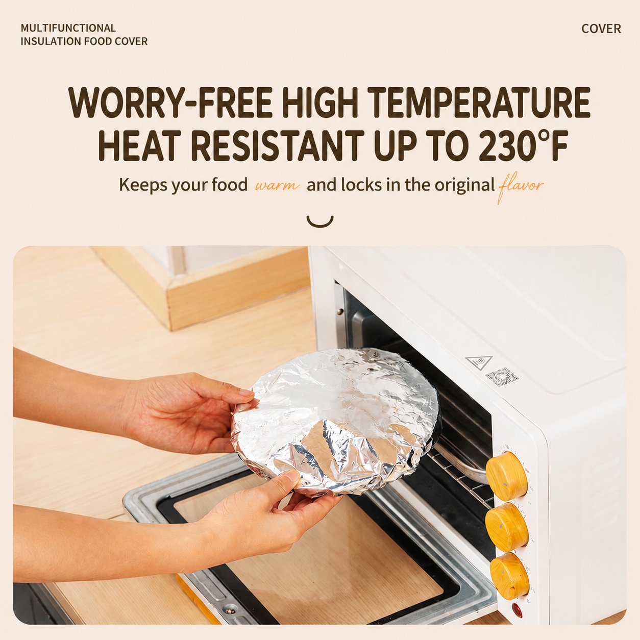 🍽️Reusable Aluminum Foil Thermal Food Cover