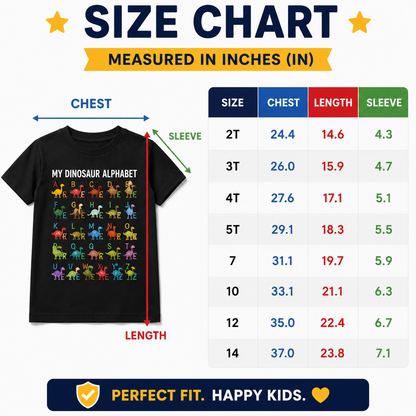 Boys Dinosaur Alphabet Tee🦖