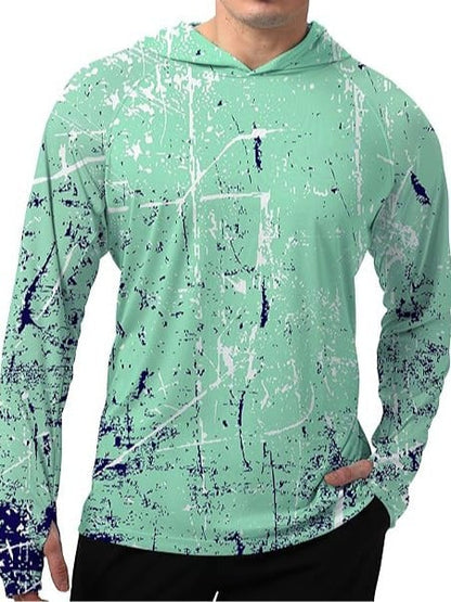 Men's UPF 50+ Outdoor Sun Hoodie | Quick-Dry Fishing & Hiking Shirt