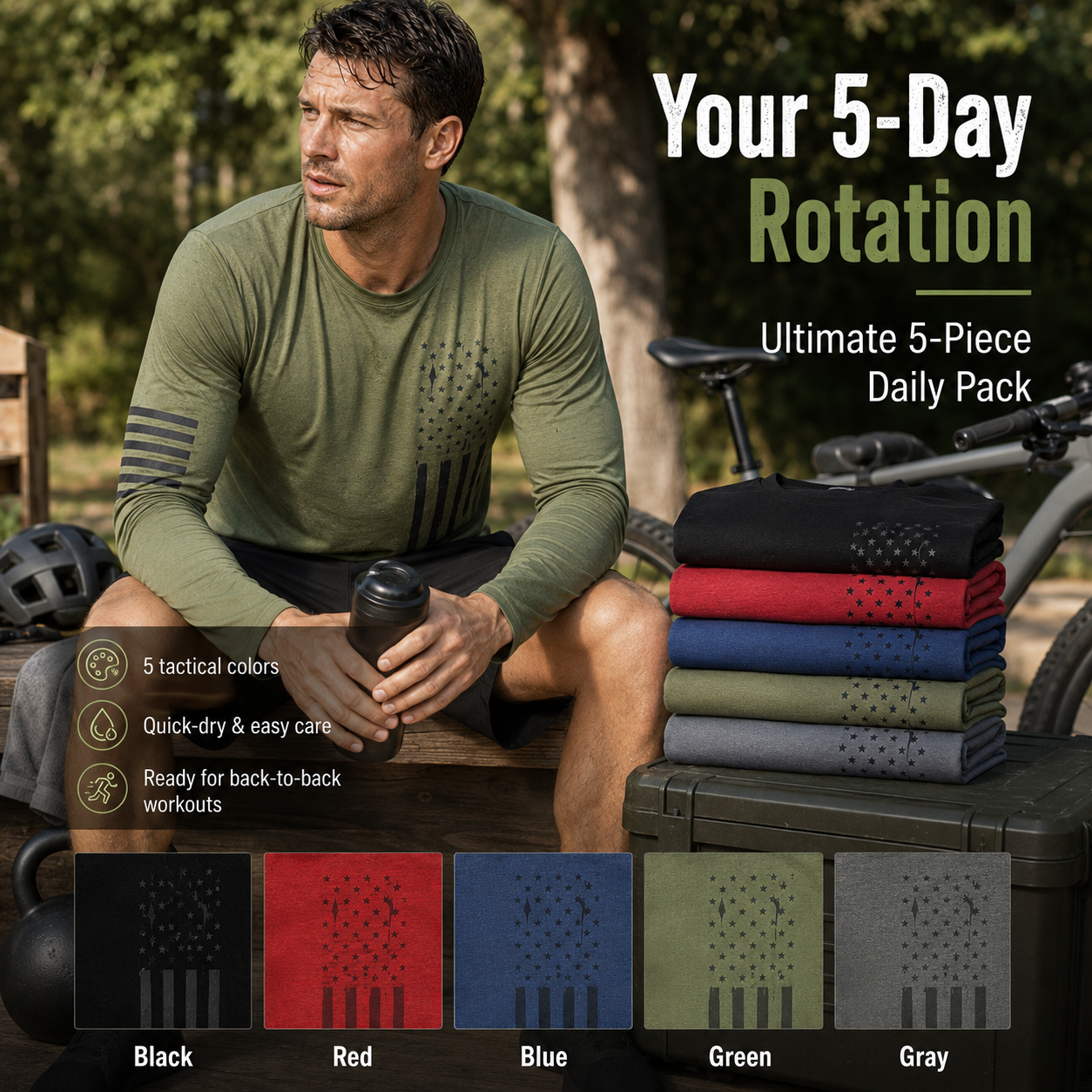 Men's Moisture-Wicking Athletic Training Shirts🏋️‍♂️