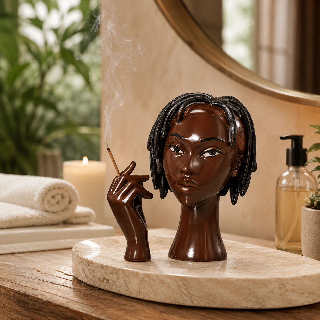 ✨ Sculptural Incense Burner Set