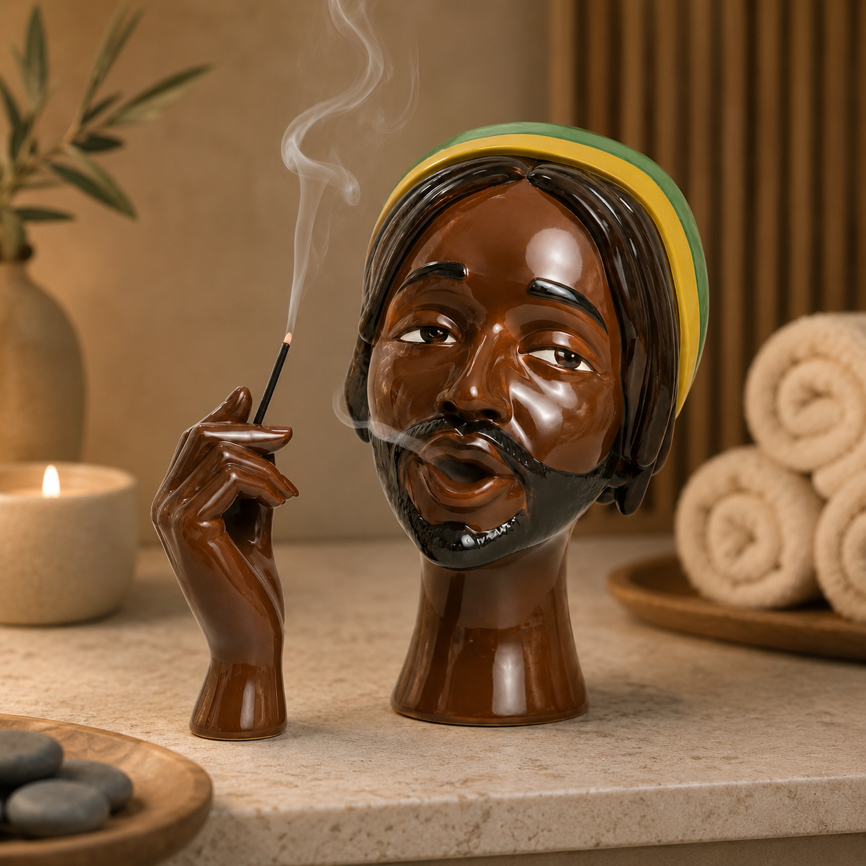 ✨ Sculptural Incense Burner Set