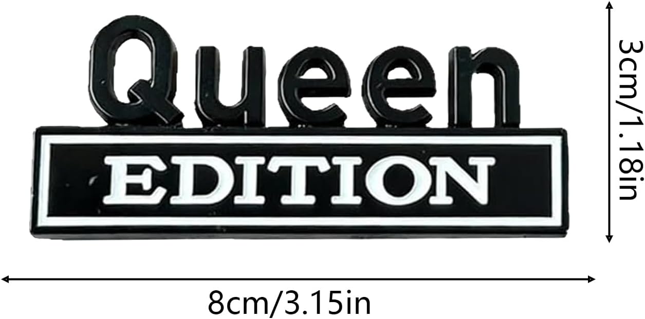👑 Queen Edition 3D Metal Vehicle Emblem