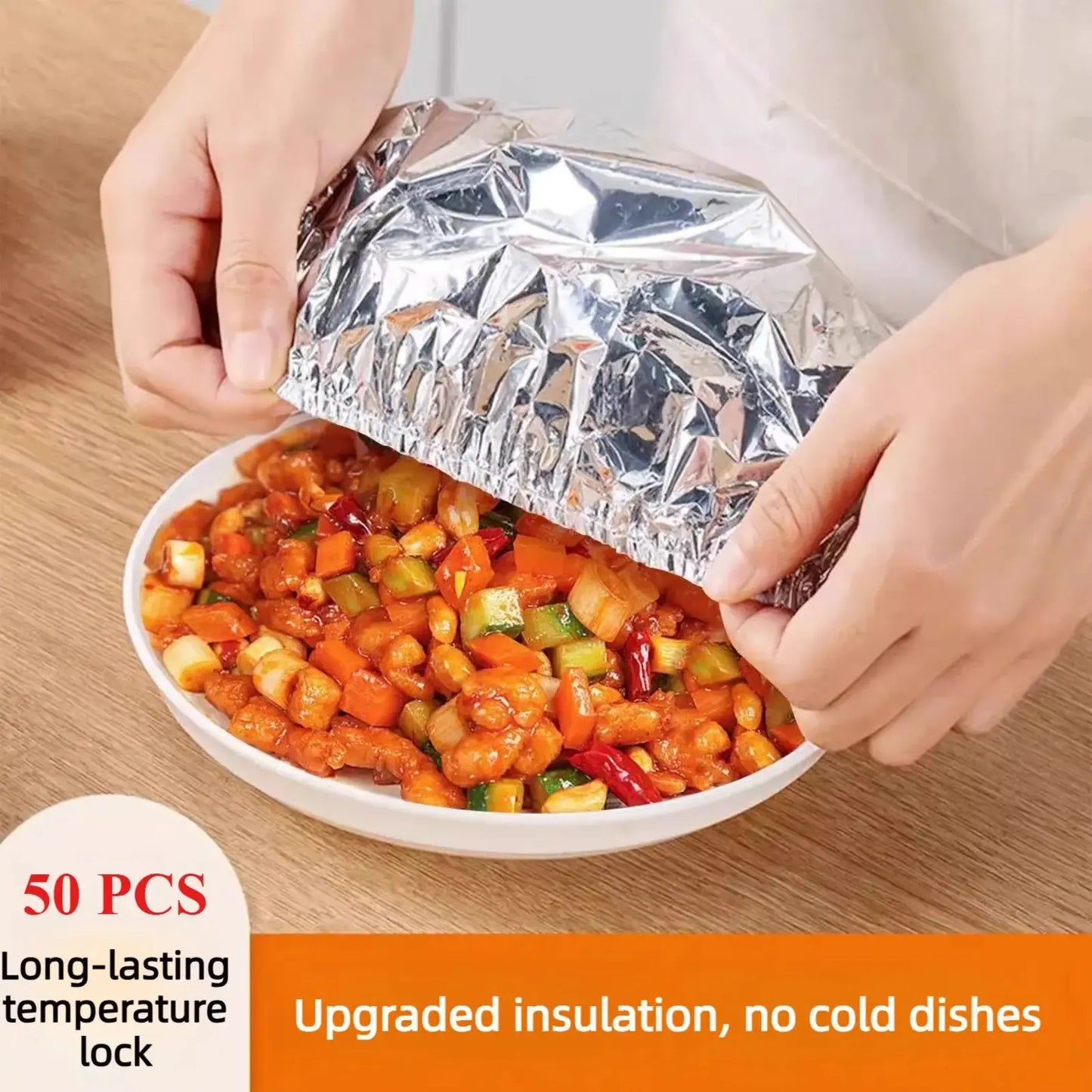 🍽️Reusable Aluminum Foil Thermal Food Cover
