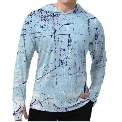 Men's UPF 50+ Outdoor Sun Hoodie | Quick-Dry Fishing & Hiking Shirt