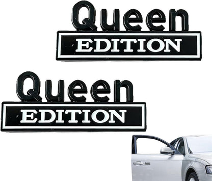 👑 Queen Edition 3D Metal Vehicle Emblem