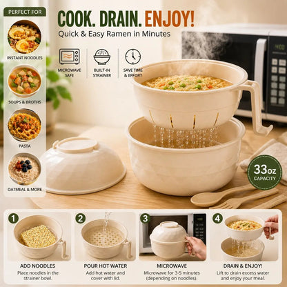 🍜 Ultimate Microwave Ramen Bowl Set