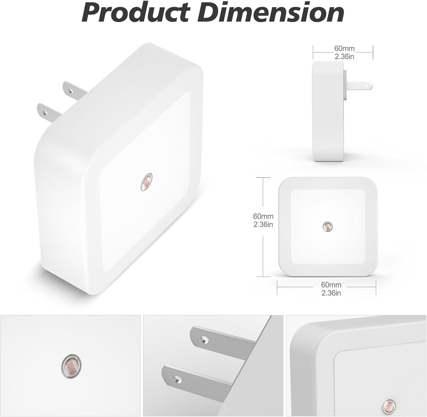 Auto On/Off Light Sensing LED Night Light