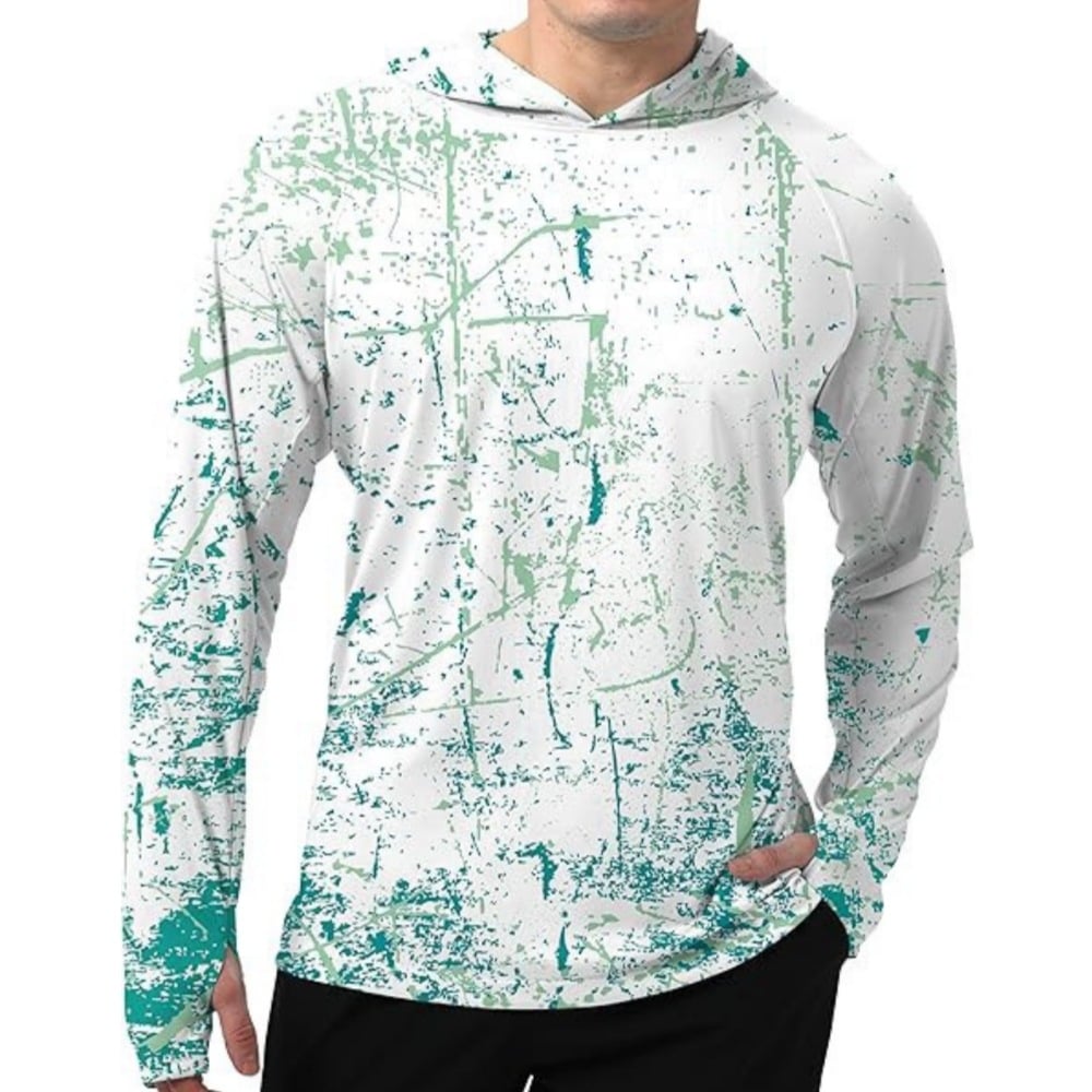 Men's UPF 50+ Outdoor Sun Hoodie | Quick-Dry Fishing & Hiking Shirt