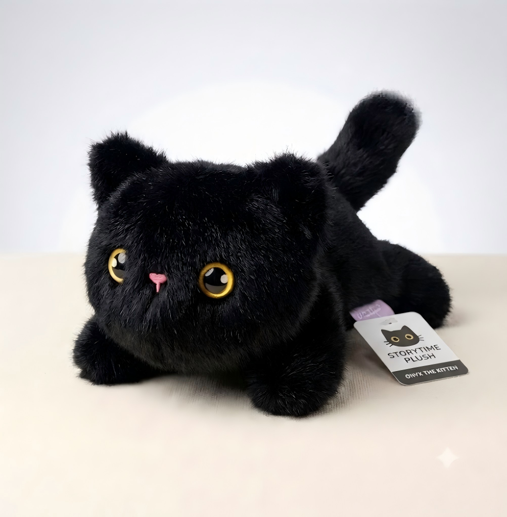 🐱 Magnetic Black Cat Car Plush Toy