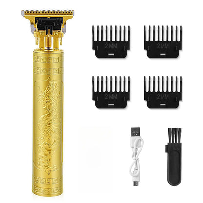 💈 Professional Cordless Zero-Gap T-Blade Trimmer