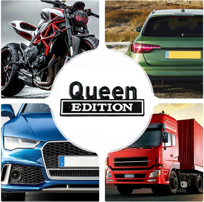 👑 Queen Edition 3D Metal Vehicle Emblem