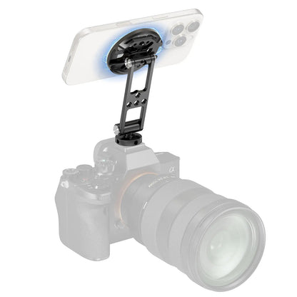 📸 Magnetic Metal Phone Mount with Cold Shoe