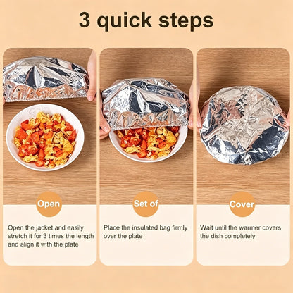 🍽️Reusable Aluminum Foil Thermal Food Cover