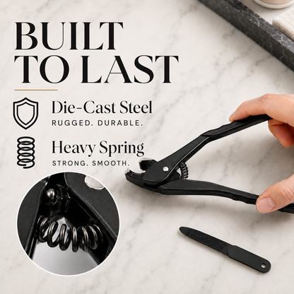 Heavy Duty Curved Tip Toenail Clipper - Long Handle Ergonomic Design