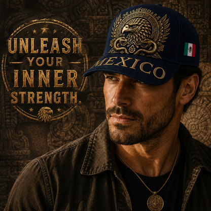 Mexico Aztec Eagle 3D Cap🧢