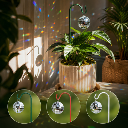 🪩🌱 Mini Disco Ball Garden Stake