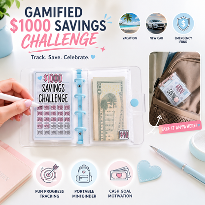 💵 Mini Money Saving Challenge Budget Binder