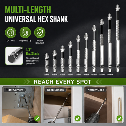 🪛 PH2 Magnetic Impact-Resistant Screwdriver Bit Set