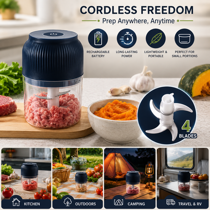 ⚡ Electric Mini Food Shredder & Grinder