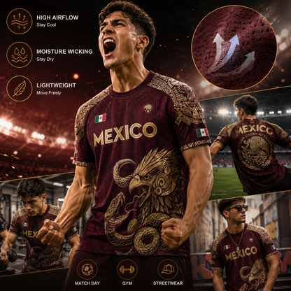 ⚽️ Mexico Aztec Eagle & Serpent Soccer Jersey