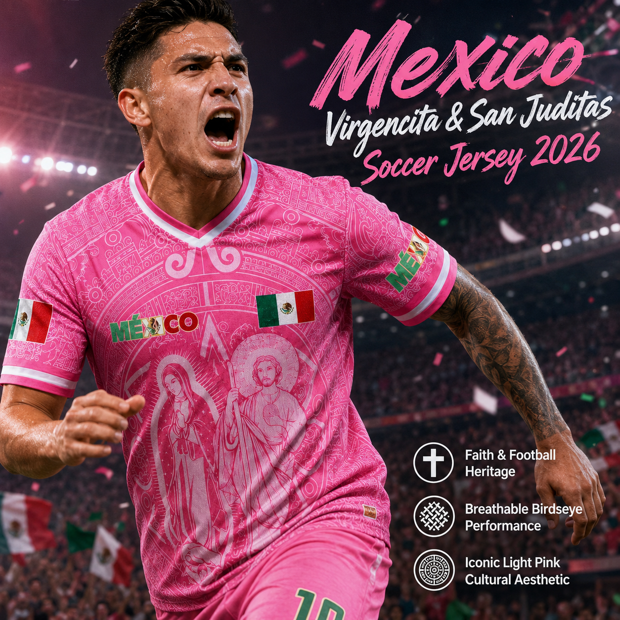 ⚽️ Mexico Virgencita & San Juditas Soccer Jersey 2026