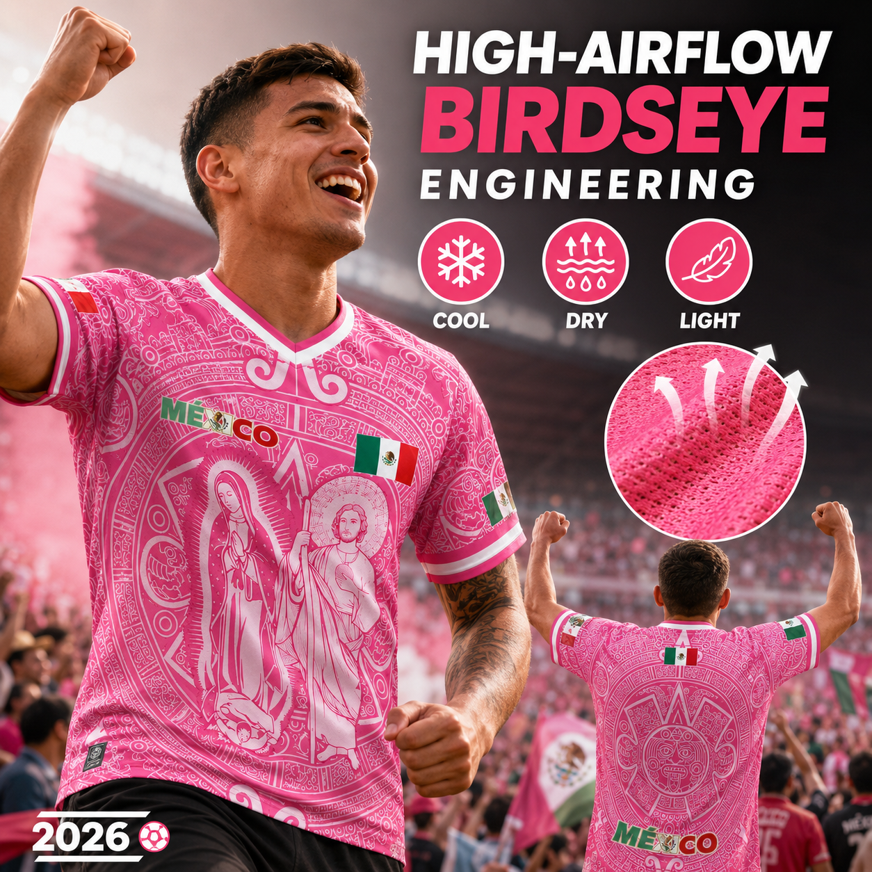 ⚽️ Mexico Virgencita & San Juditas Soccer Jersey 2026