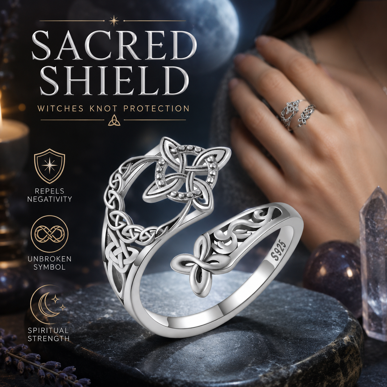 ✨ Eudora Witches Knot Ring