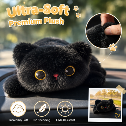 🐱 Magnetic Black Cat Car Plush Toy