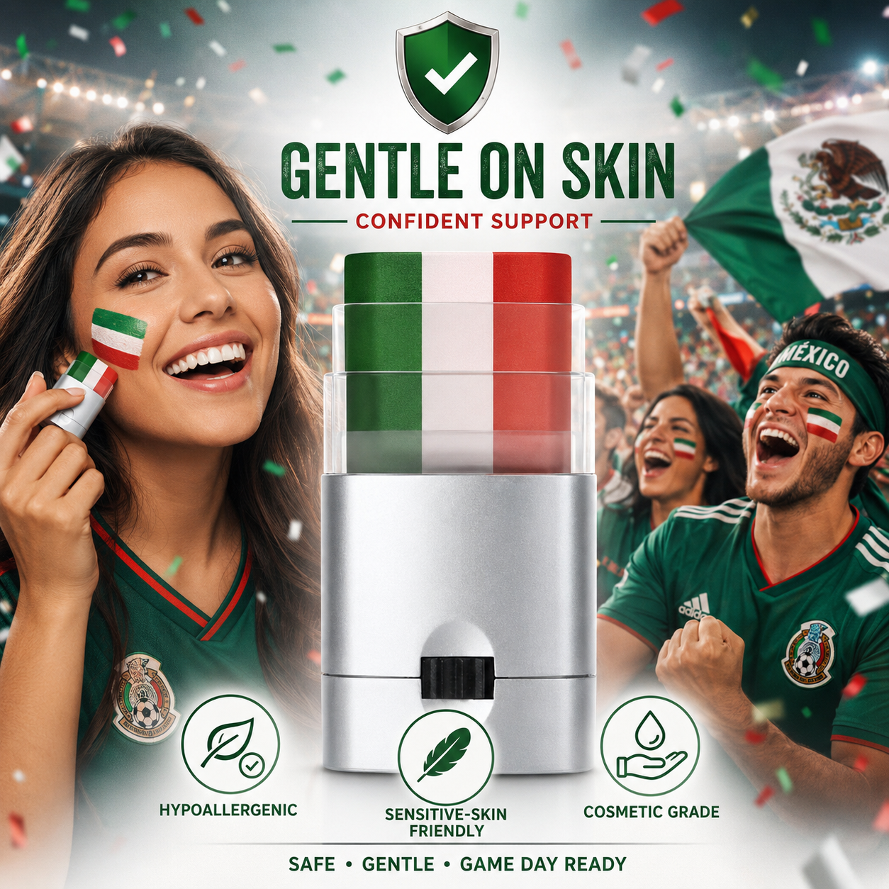 🇲🇽 Mexico Flag Face Paint Stick