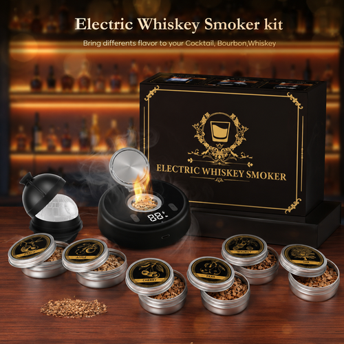 🥃 Electric Whiskey Smoker Kit