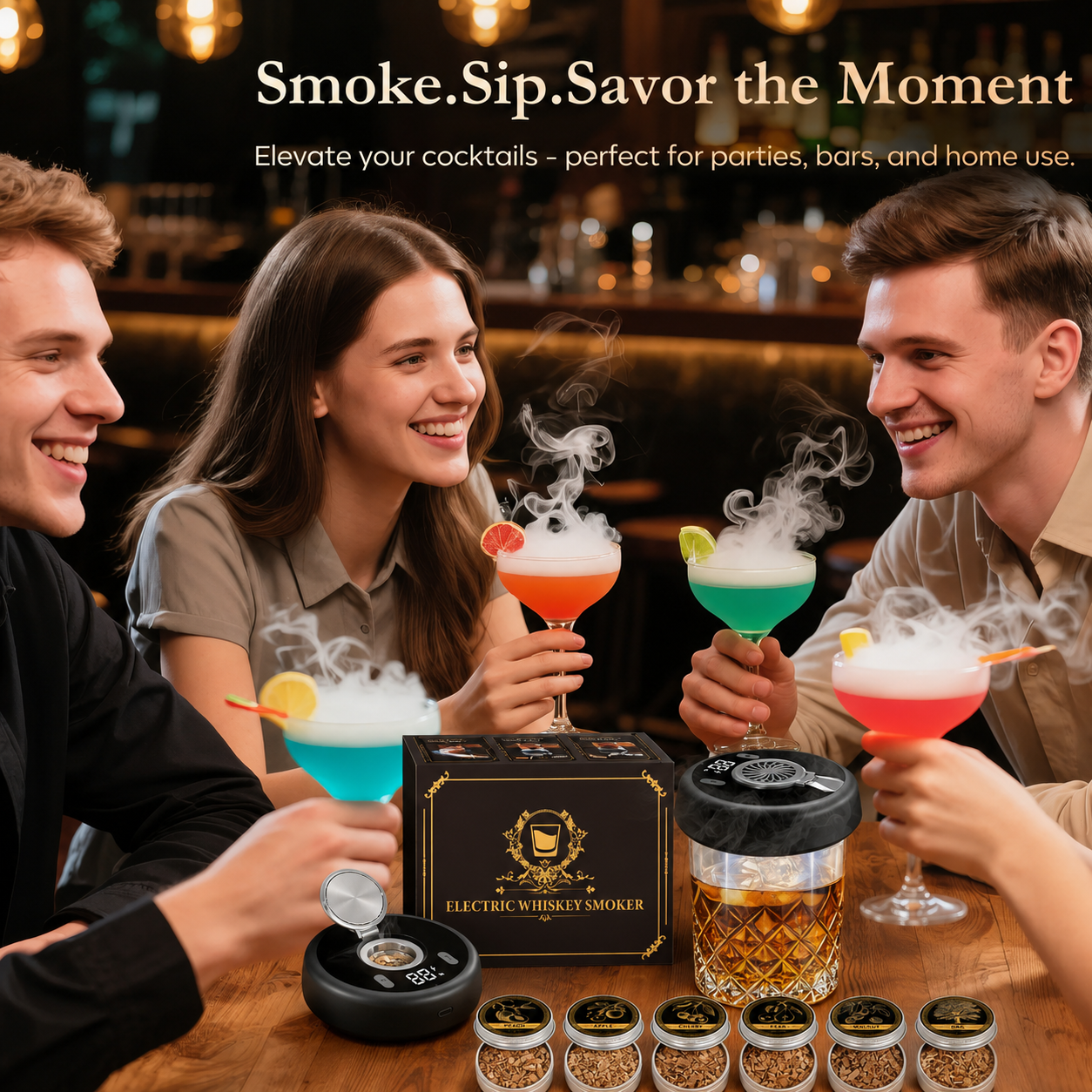 🥃 Electric Whiskey Smoker Kit