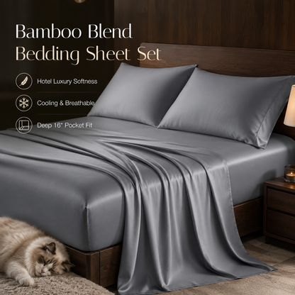 🎋 Bamboo Blend Bedding Sheet Set
