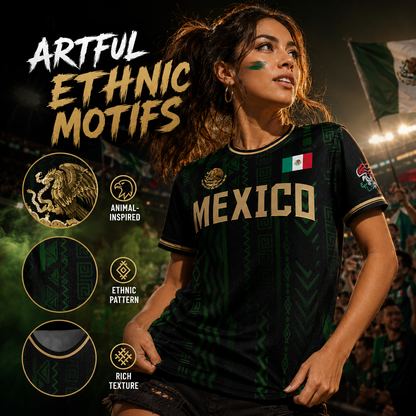 ⚽ Aztec-Inspired Long Sleeve Soccer Jersey
