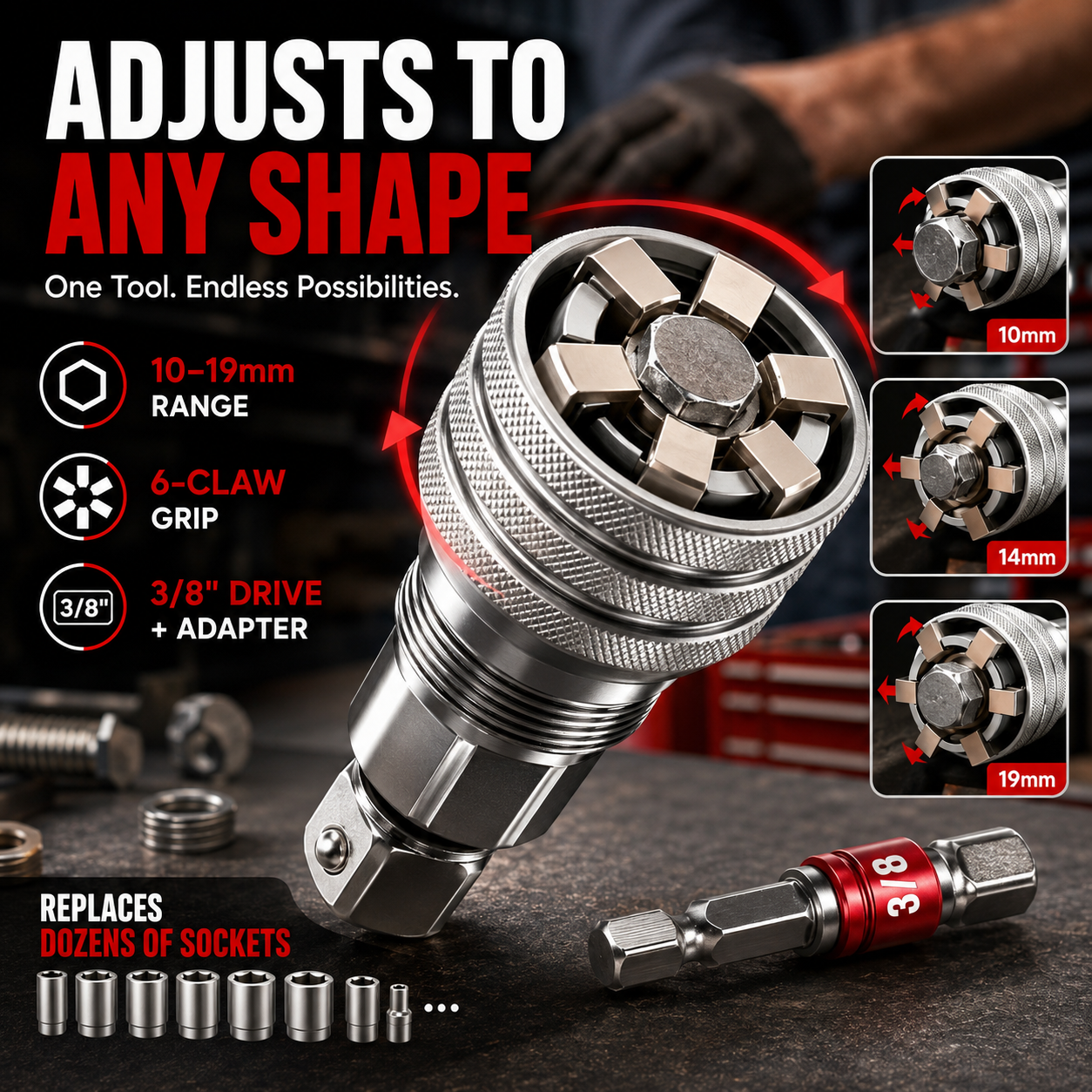[💥49% off] 🔧 Multi-Function Universal Socket Wrench Tool
