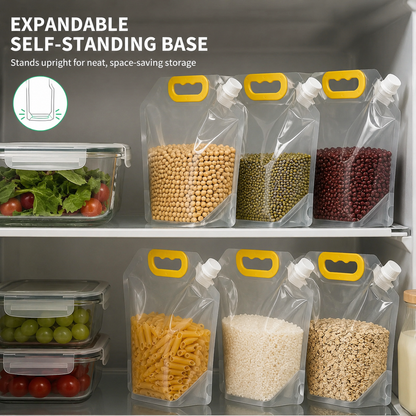 5-Pack Stand-Up Heavy-Duty Food Storage Pouches
