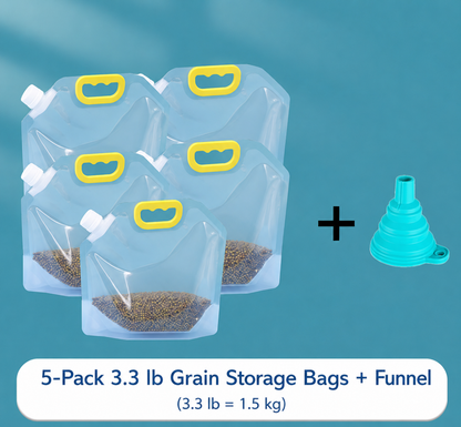 5-Pack Stand-Up Heavy-Duty Food Storage Pouches