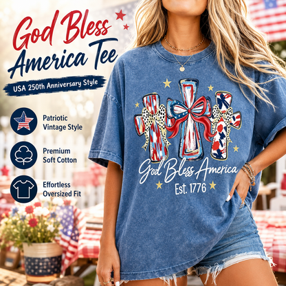 God Bless America USA 250th Anniversary T-Shirt