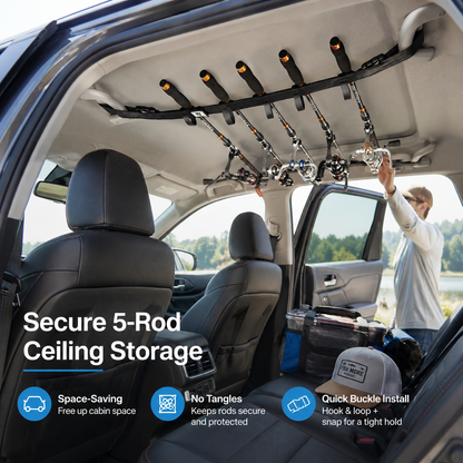 Vehicle Fishing Rod Holder Storage Straps