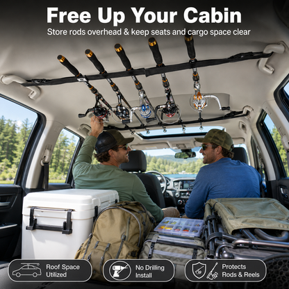 Vehicle Fishing Rod Holder Storage Straps