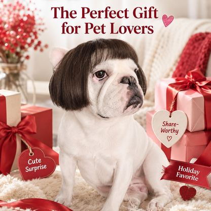 Cute Short Hair Pet Wig Headband
