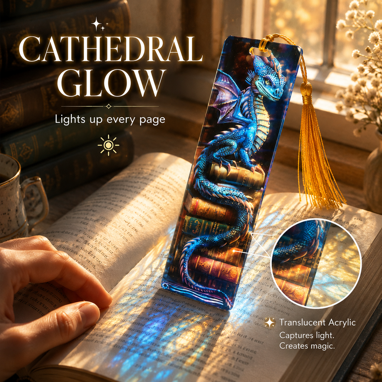 Handcrafted Stained-Glass Acrylic Bookmarks 🔖✨