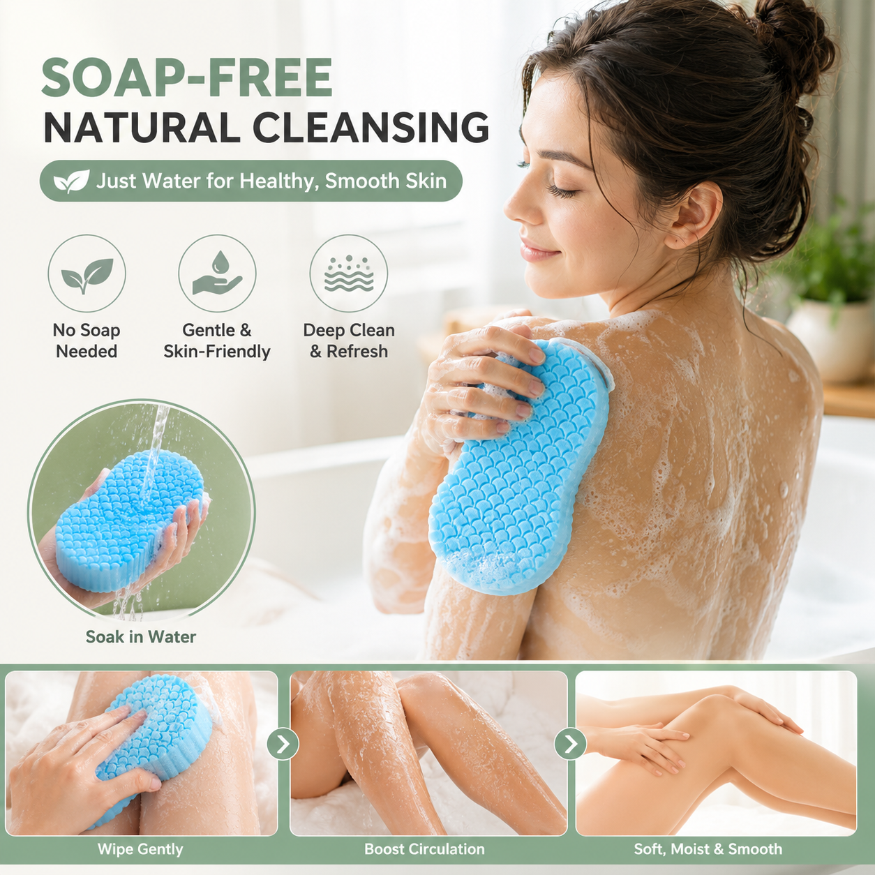 Super Soft Exfoliating Bath Sponge 🧽🛁
