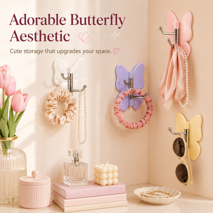 Rotating Butterfly Corner Wall Hooks