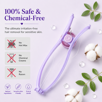 ThreadGlide™ Eco-Friendly Facial Hair Threading Tool🌈