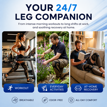 Copper Full Leg Sports Compression Sleeves
