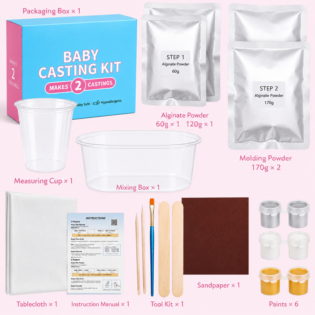 Baby Hand and Foot Casting Kit
