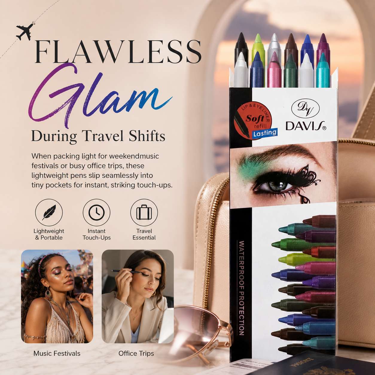 12-Color Multi-Use Eyeliner Eyeshadow Pen Set